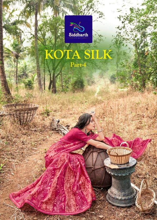 Siddharth Kota Silk Vol 4 New Stylish Silk Designer Print Saree Collection